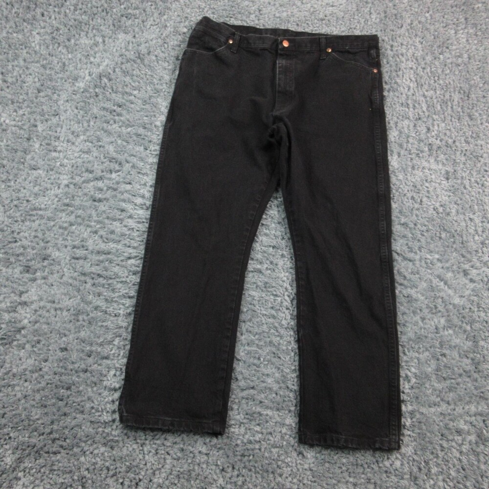 Wrangler Jeans Mens 40x30 Black Relaxed Cowboy Cut Denim Pants 39x29*